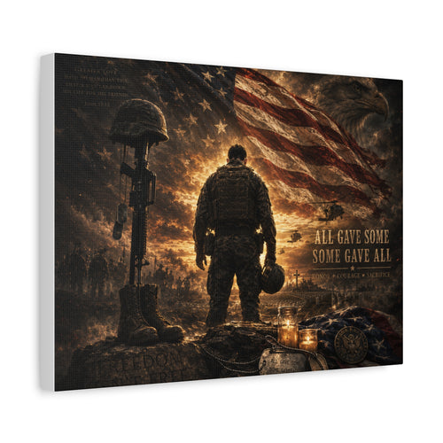 Limited Edition Canvas Artwork- All Gave Some, Some Gave All