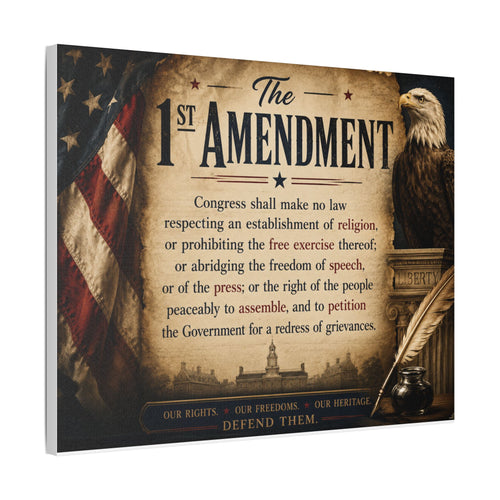 Limited Edition Canvas Artwork- 1st Amendment