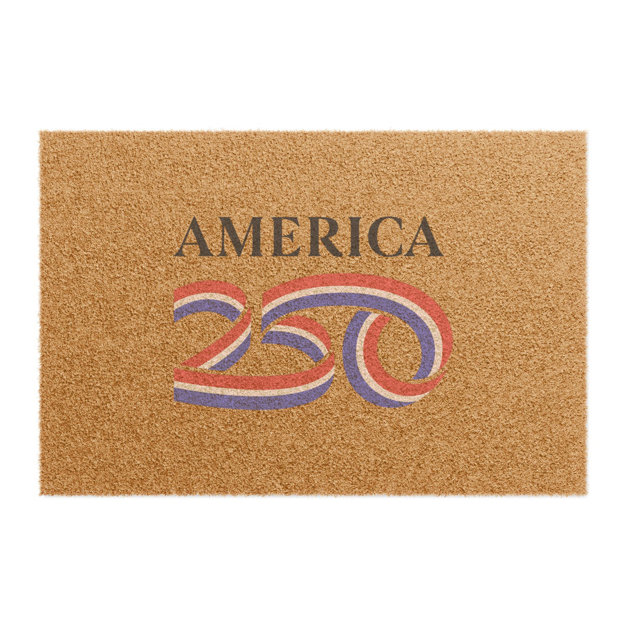 America 250 Patriotic Doormat — Red White Blue Anniversary Welcome Mat