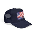 Freedom 250 Trucker Hat — Vintage American Flag Foam Cap