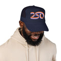 Retro 250 Foam Trucker Hat — Embroidered Curvy Stripe Logo