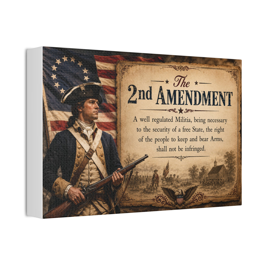 Limited Edition Canvas Artwork- 2nd Amendment