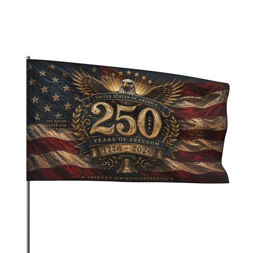 250 Years of Freedom 1776–2026 Flag | 60" x 36"