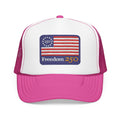 Freedom 250 Trucker Hat — Vintage American Flag Foam Cap