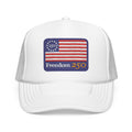 Freedom 250 Trucker Hat — Vintage American Flag Foam Cap