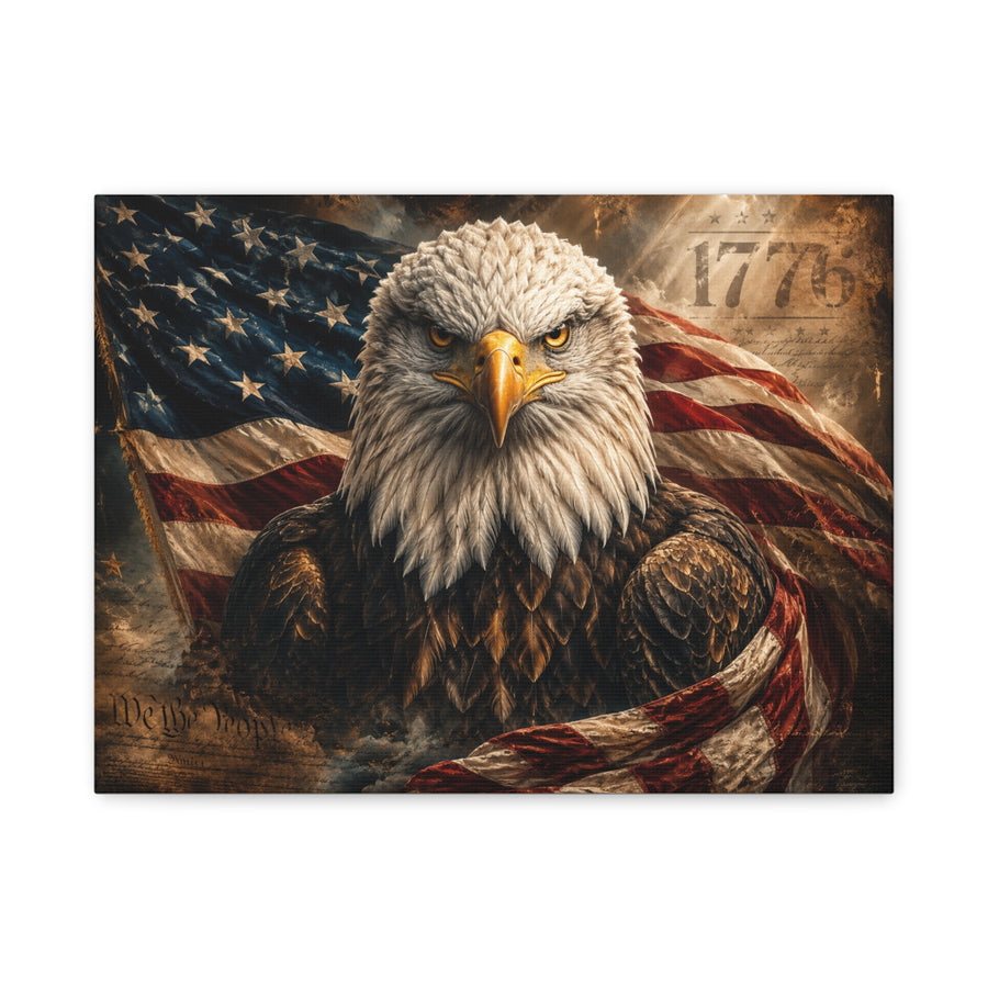 Limited Edition Canvas Artwork- Eagle Of Freedom