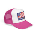 Freedom 250 Trucker Hat — Vintage American Flag Foam Cap