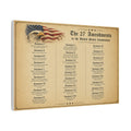 1 OF 75 THE 27 AMENDMENTS OF THE UNITED STATES OF AMERICA| CANVAS ARTWORK| EXTRA COLLECTORS EDITION