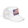 Freedom 250 Trucker Hat — Vintage American Flag Foam Cap