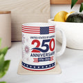 250th Anniversary USA Flag Mug — 1776–2026 Patriotic Ceramic Coffee Cup