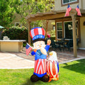 Inflatable Uncle Sam with Eagle & American Flag |UNIQUE Garden Decoration